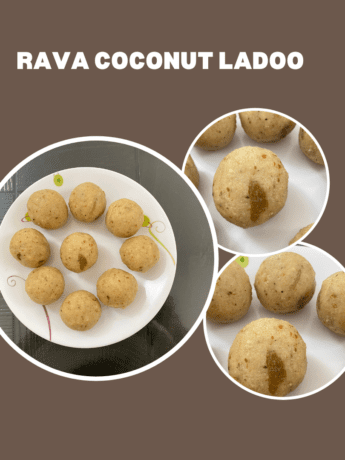 Rava coconut ladoo